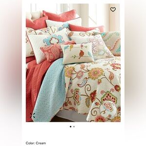 Floral Multicolor Quilt cover,Does not include decorative pillowcases